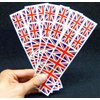 40 Removable Stickers: United Kingdom UK Flag, Great Britain Union Jack British Party Favors, Decals