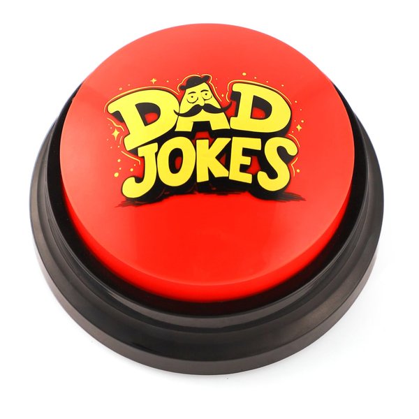 Freetoes Dad Jokes Generator Button,Contains 386 Funny Dad Jokes,Best Dad Ever Gifts and Dad Birthday Gifts from Daughter,Funny Dad Gifts for Christmas,White Elephant,Anniversaries