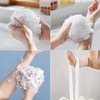 10 Pack of Bath Loofah Shower,Small Size Sponge Pouf Body Scrubber Exfoliator Scrubber Ball,Mesh Bath and Shower Sponge for Kids Women Men Body Wash Bathroom