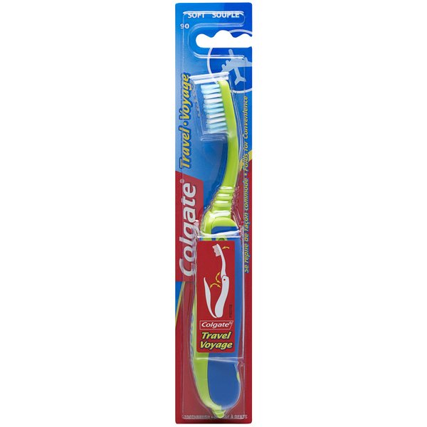 Colgate Travel Toothbrush, Soft - Colors may Vary (Pack of 6)