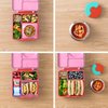 OmieBox Bento Box for Kids - Insulated with Leak Proof Thermos Food Jar - 3 Compartments, Two Temperature Zones (Single) (Packaging May Vary)
