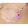 LASSUM 6 Pcs Nail Art Plastic Dappen Dish, Nail Art Polish Color Mixing Palettes Manicure Tool