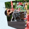 LovesTown 120PCS Army Men Action Figures, Plastic Toy Soldier Figures Green Red Yellow Silver Army Men Playset for Boys Birthday