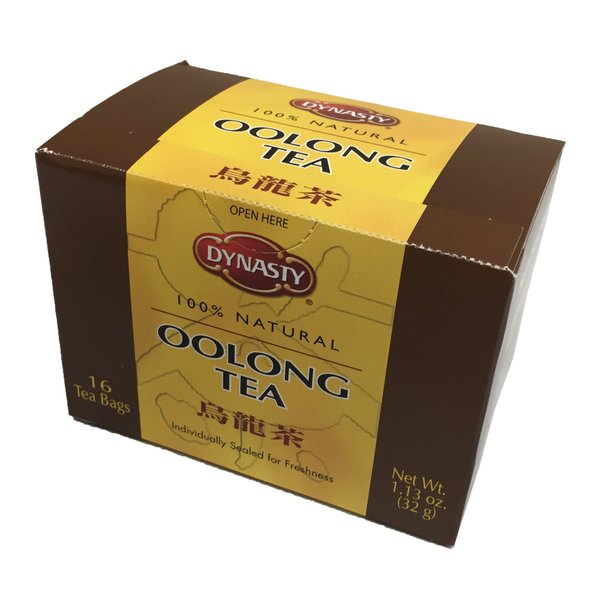 Dynasty 100% Natural Tea 16 Individual Tea Bags Per Pack (Oolong, 6 Pack)
