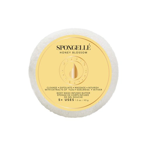 Spongelle Travel Size Spongette Body Wash Infused Buffer (Honey Blossom)