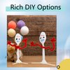 200 Pcs DIY Plastic Creative Fork 200 Pcs Red Pipe Cleaners 200 Pcs Round Wiggle Googly Eyes with Adhesive on Back and 200 Pcs Popsicle Stick for Art Crafts Halloween Birthday Party Favors