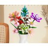YICHENZHAOXING Mini Bricks Artificial Flower Bouquet Building Sets，DIY Simulation Plant Series Creative Toys,Flower Building Set Eschscholzia californica 71PCS