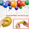 Red Gold Balloons 12 inch Royal Red Latex Balloon, Metallic Gold balloons, Red Gold Mix Confetti Balloon with 1 Ribbon for Birthday Wedding Baby Shower Party Decorations. 50 Pack