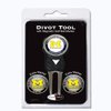 Mobile Pro Shop Divot Repair Tool with 3 Double-Sided Removable Magnetic Golf Ball Markers Lightweight & Highly Durable-Best Divot Fixer