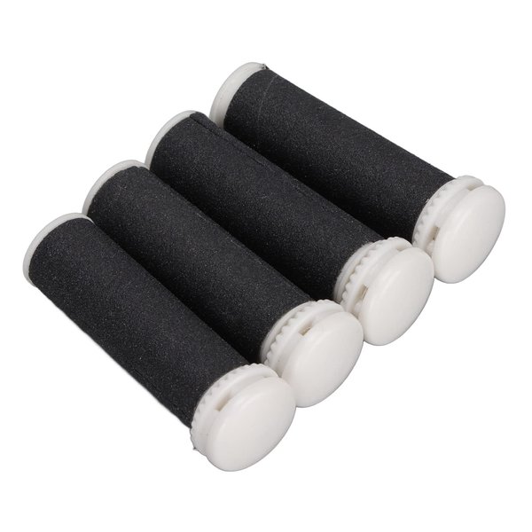4 Replacement Roller Electric Foot File Grinder Replacement Head for Pedicure, 5X Super Coarse and 5X Regular Coarse