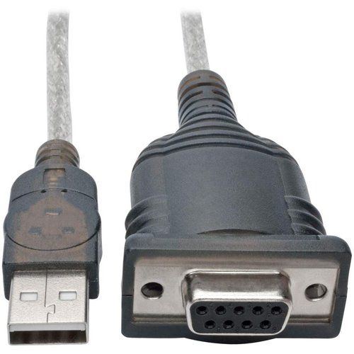 Tripp Lite 18in USB to Null Modem Serial Adapter Cable FTDI w/COM Retention M/F 18" (U209-18N-NULL)