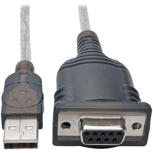Tripp Lite 18in USB to Null Modem Serial Adapter Cable FTDI w/COM Retention M/F 18" (U209-18N-NULL)