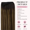 MAXITA Sew in Hair Extensions Real Human Hair 18 Inch 100g Balayage Dark Brown Mixed Chestnut Brown Weft Hair Extensions Human Hair Double Weft Hairpieces Soft Stright Nutural Hair for Women