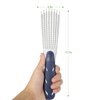 BESTOOL Detangling Brush for Curly Hair, Detangler Brush for Natural Black Hair Curly Hair Afro 3/4abc Texture, Faster n Easier Detangle Wet or Dry Hair with No Pain (Blue)