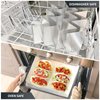 GEIKR Stainless Steel Taco Holders Set of 6 - Each Metal Taco Stands for 3 Tacos - Taco Rack with Handles - Stylish Taco Shell Holders - Oven & Dishwasher & Grill Safe Taco Trays
