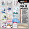 Go2Kits First aid & Burn Kit - Complete Burn Care - 1 Pack in Compact All-Purpose Resealable Pack for Home, Office, Car & Travel (BK35)
