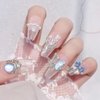 16 Styles Luxury Moon Star Nail Charms for Acrylic Nails Alloy Rhinestone Star Moon Nail Art Charms 3D Bow Butterfly Silver Nail Charms Y2k Nail Accessories Metal Nail Jewels for Nail Art Supplies