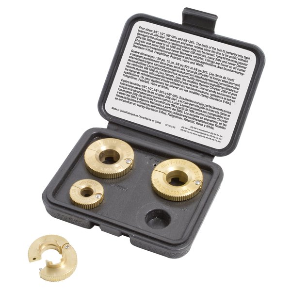 Lisle 22990 Jiffy-Tite Low Profile Disconnect Set, One Size, Factory, 4-Piece