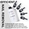 NXJ INFILILA Nail Polish Remover Non Acetone, Professional Nail Polish Remover, 6.76 Fl Oz Remover for Gel Nail Polish Manicure Salon Quality Effective, Double Seal Polish Remover