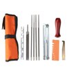 BENEGO Universal Chainsaw Field Sharpening Kit, Chainsaw Chain Sharpener with 5/32" (4 mm) 3/16" (4.8 mm) 13/64"(5.2 mm) & 7/32" (5.5 mm) Round Files, Flat File, Handle, Filing Guide & Pouch