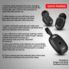 VOLT PLUS TECH Portable Bluetooth Earbuds Compatible with ONN ONA19TB002 Noise Cancelling LED Display, Mic 8D Bass IPX4 Waterproof/Sweatproof with PowerBank for 24h Use (Black)