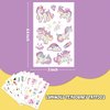 PARTYWIND Luminous Temporary Tattoos for Kids, Waterproof Fake Tattoos Stickers with Unicorn Dinosaur Mermaid Pirate Construction for Boys and Girls, Birthday Gifts Party Decorations Supplies Favors