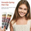 Matte Solid Color Snap Hair Clips for Girls and Women, 20-Piece Non-Slip Candy-Colored Hair Barrettes