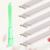 Exceart 20Pcs Tattoo Pen Holder For Skin Marking Pen Skin Surfer Stencil Pen Holder (Green Pen Holder Purple Pen Refill)