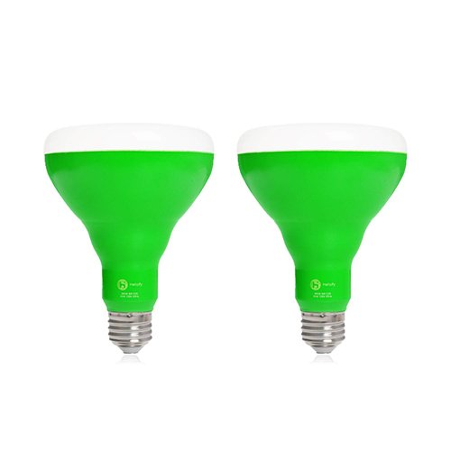 helloify BR30 LED Plant Grow Light Bulb 9W, DIY Horticulture Indoor Gardening, Growing Light for Plants Flowers Greenhouse, Indore Garden, White Light and Red Spectrums (Pink) 2PCS