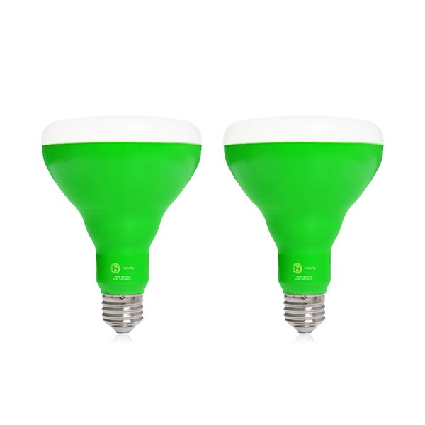 helloify BR30 LED Plant Grow Light Bulb 9W, DIY Horticulture Indoor Gardening, Growing Light for Plants Flowers Greenhouse, Indore Garden, White Light and Red Spectrums (Pink) 2PCS