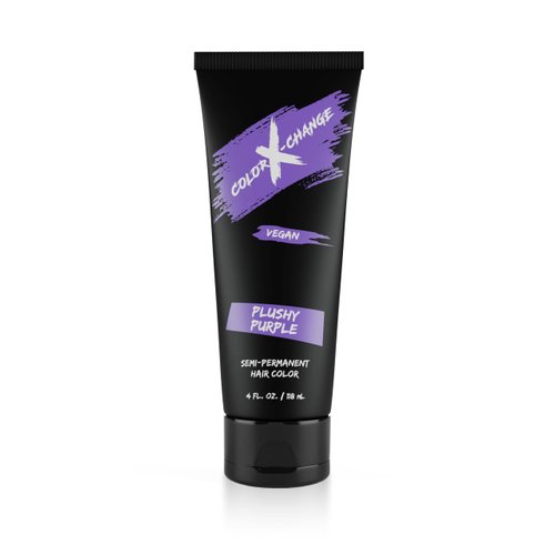 Color X-Change Semi-Permanent Hair Color - Plushy Purple - Vegan, PPD & Ammonia-Free