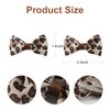 4Pcs Leopard Hair Bow Clips Girls Women Cheetah Print Costume Accessories