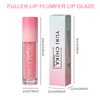 Lip Plumping Glow Oil Two-tone Long Lasting Moisturizing Shiny Non-Sticky Lip Gloss, Hydrating Lip Oil Lip Drip, High Shine Glossy Shimmer Glitter Lipstick Plumper Fresh Mirror Lip Glaze Makeup(04)