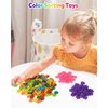 Vanmor 300 PCS Stem Building Blocks Preschool Educational Toys for Kids 5-7, Discs Sets Interlocking Snowflake Solid Plastic STEAM Activities Fun Gifts Ingenuity Playset for Children