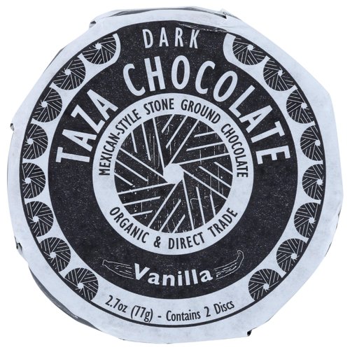 Taza Chocolate Organic Mexicano Disc 50% Dark Chocolate, Vanilla, 2.7 Ounce (1 Count), Vegan
