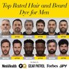 Cleverman Jet Black Hair & Beard Dye Kit for Men, All-in-One Reusable Mens Hair Color, Natural Gray Coverage, Ammonia-Free Beard Mustache Dye for Men