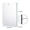 Shower Mirror Shaving Mirror Acrylic Mirror Small Mirror Travel Makeup Mirrors Bathroom Mirror Wall Hanging Plastic Mirror for Women Men 11" x 7.48" with 1 Adhesive Hooks