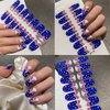 7 Sheets Semi Cured Gel Nail Strips 4th of July Gel Nail Strips Polish Wraps Supplies Self Adhesive Independence Day Gel Nails Sticker Full Nail Wraps Patriotic Flag Designs for Women Manicure Tips