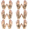 Henna Tattoo Stickers Temporary Tattoos Henna Tattoo Stickers kit, Black Henna Stickers Waterproof Removable Fake Tattoos for Women Party Beach, Festivals…