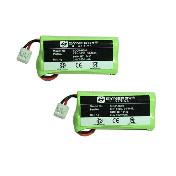 AT&T-Lucent BT-8001 Cordless Phone Combo-Pack Includes: 2 x SDCP-H301 Batteries