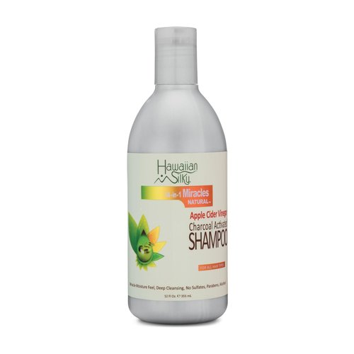 Charcoal Activated Apple Cider Vinegar Shampoo,12 fl oz Black Castor Oil