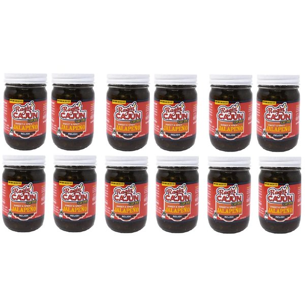 Spicy Sweet Jalapeño Relish 12 fl oz Ragin' Cajun (Pack of 12)