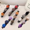 Colorful Pompom Braided Hair Clips for Women, Braided Hair Clip with 3 Small Clips, Hair Clips with Pompom,Hair Barrette(Pompom-6PCS)