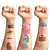 85 PCS Reading Book Library Temporary Tattoos Sticker Booklish Nerd Birthday Party Decorations Favors Supplies Gifts Boys Girls Teachers Adult Cute Inspirational Tattoo School Prizes Reward Themed