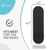 Professional Pedicure File Refills - Pack of 50 Foot File Replacement Pads - Black - Disposable Foot Files for Pedicures - Pedi Foot File Pads with Water Resistant Strong Adhesive (180 Grit)