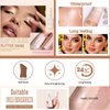 MEICOLY Light Liquid Highlighter,Long Lasting Liquid Luminizer Shimmer Stick,Waterproof Smooth Highlight Face Illuminator,Silky Natural Glow Makeup Sparkly Highlighters for Face,02 Mesmerize