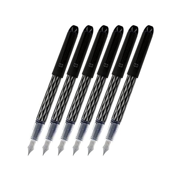 Pilot Varsity Disposable Fountain Pens, Black Ink (90010), Pack of 6