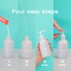 Hydrating Liquid Hand Soap Refill Powder Concentrate 4 Pack Moisturizing Hand Wash, No Harsh Chemicals, Cruelty Free, Eco-Friendly, Makes 10oz Each, Blood Orange & Mint Scent