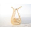 Vanilla creme white marbled hair claw clip
