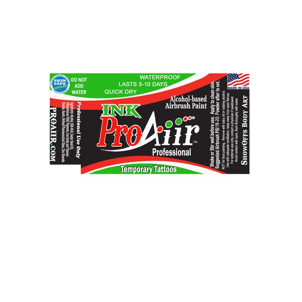 Body Paint - ProAiir Temporary Tattoo Ink Starter Pack - 1 oz (30ml) Bottles